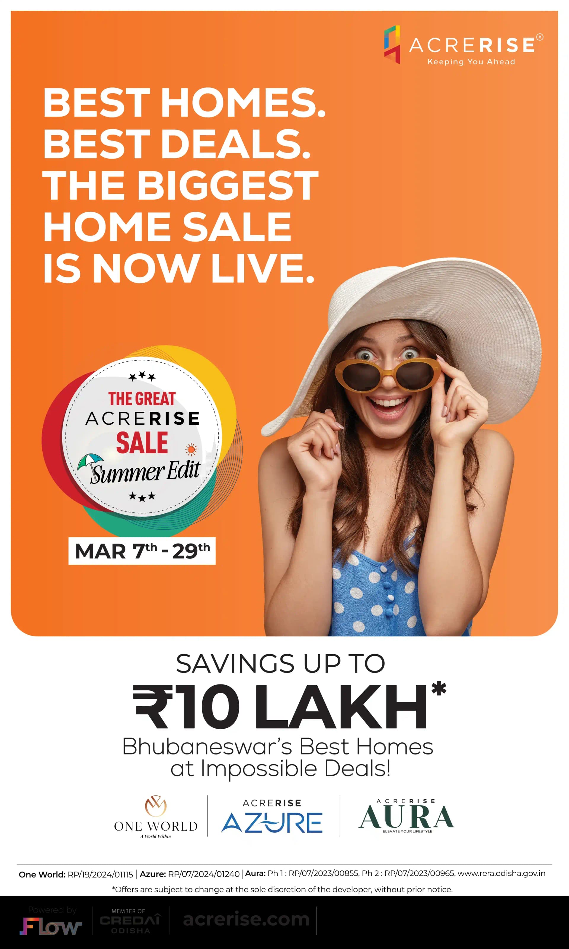 The Great AcreRise Sale promotional banner